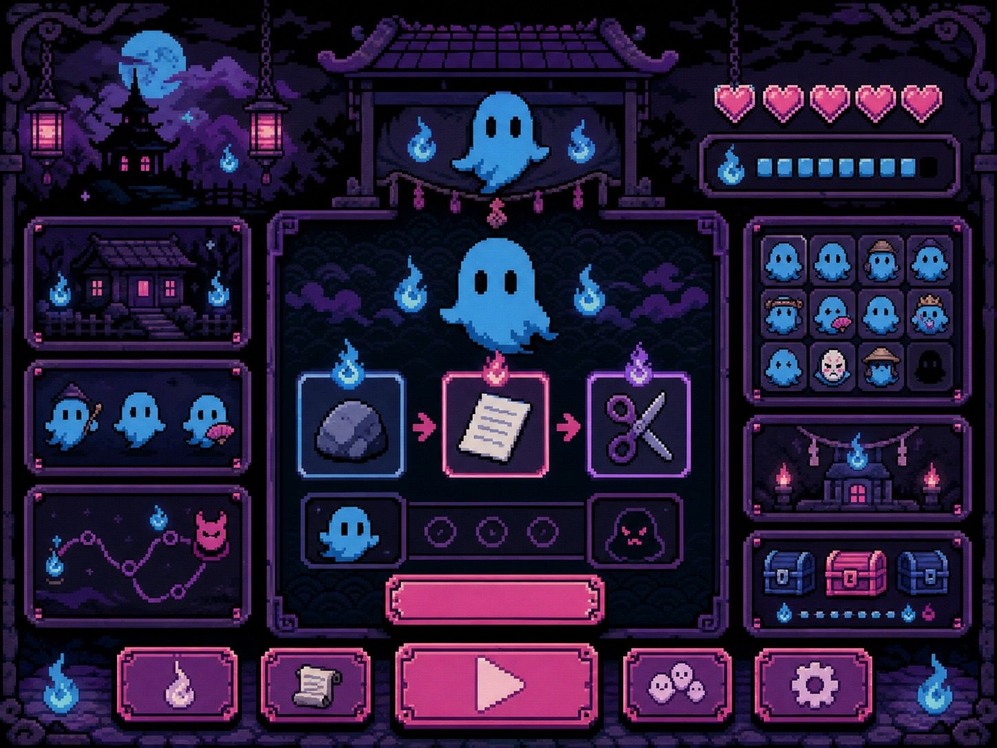 色情猜拳GHOST篇 舞台推进 玩法截图 5